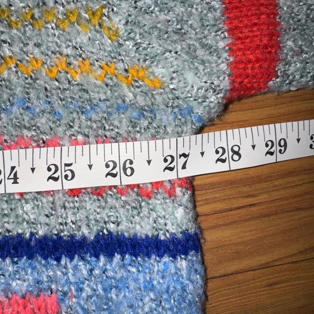 Sincerely Jules Patchwork Knit Cropped Sweater Bo… - image 7